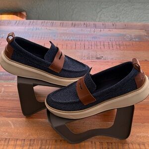 Cole Haan Men's Blue and Brown Loafers